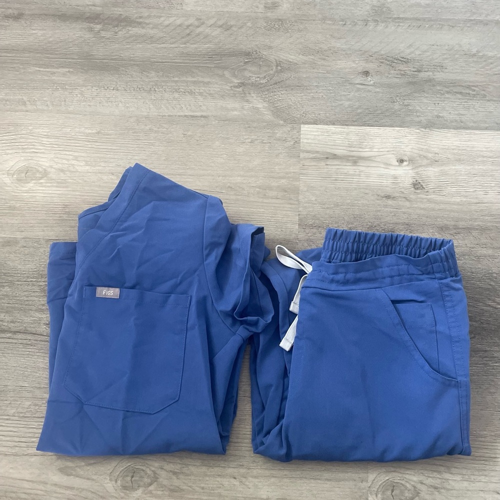 FIGS Denim blue set